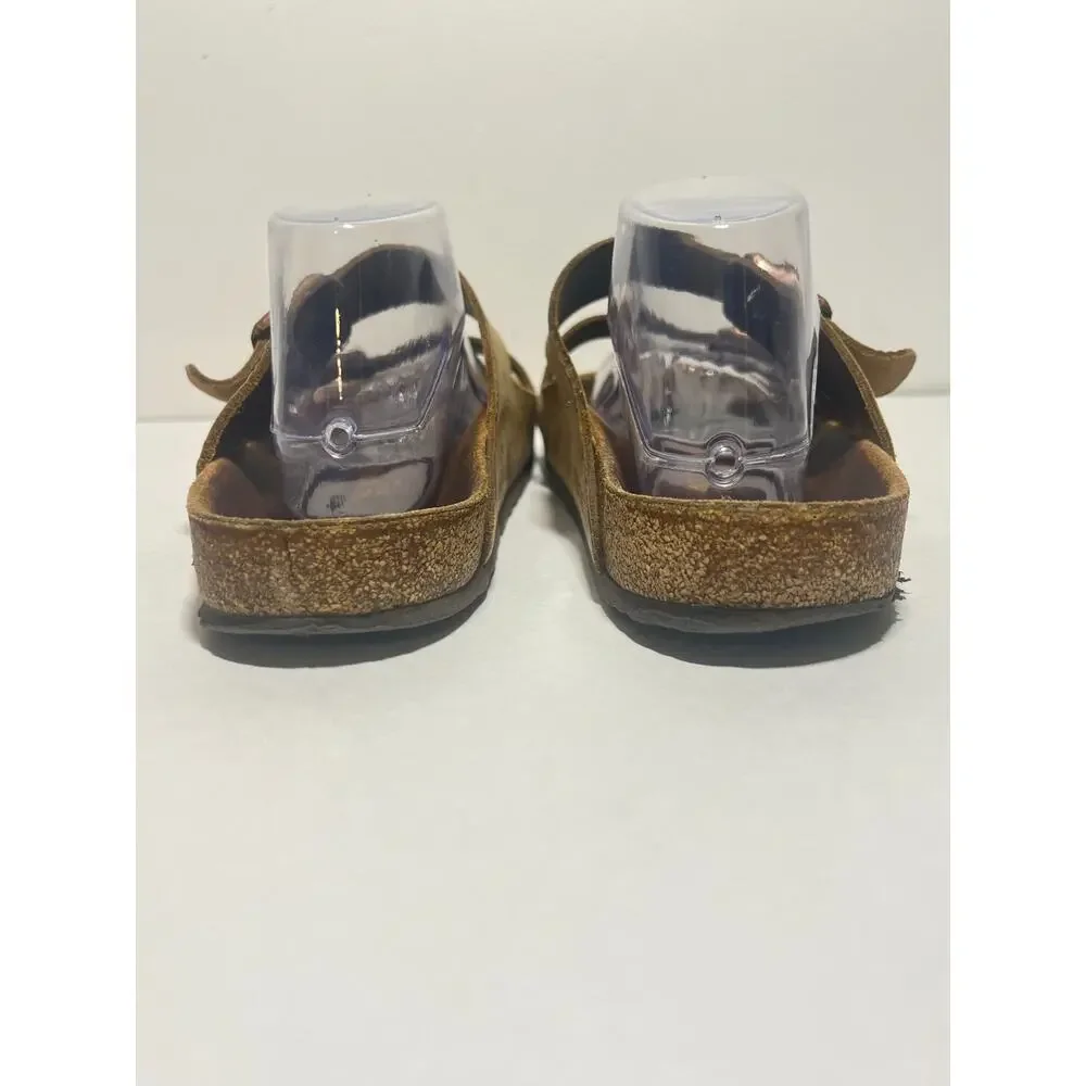 Birkenstock Tobacco Brown Leather Arizona Sandal 42 Reg-Wide 9-9.5 M 11-11.5 W
